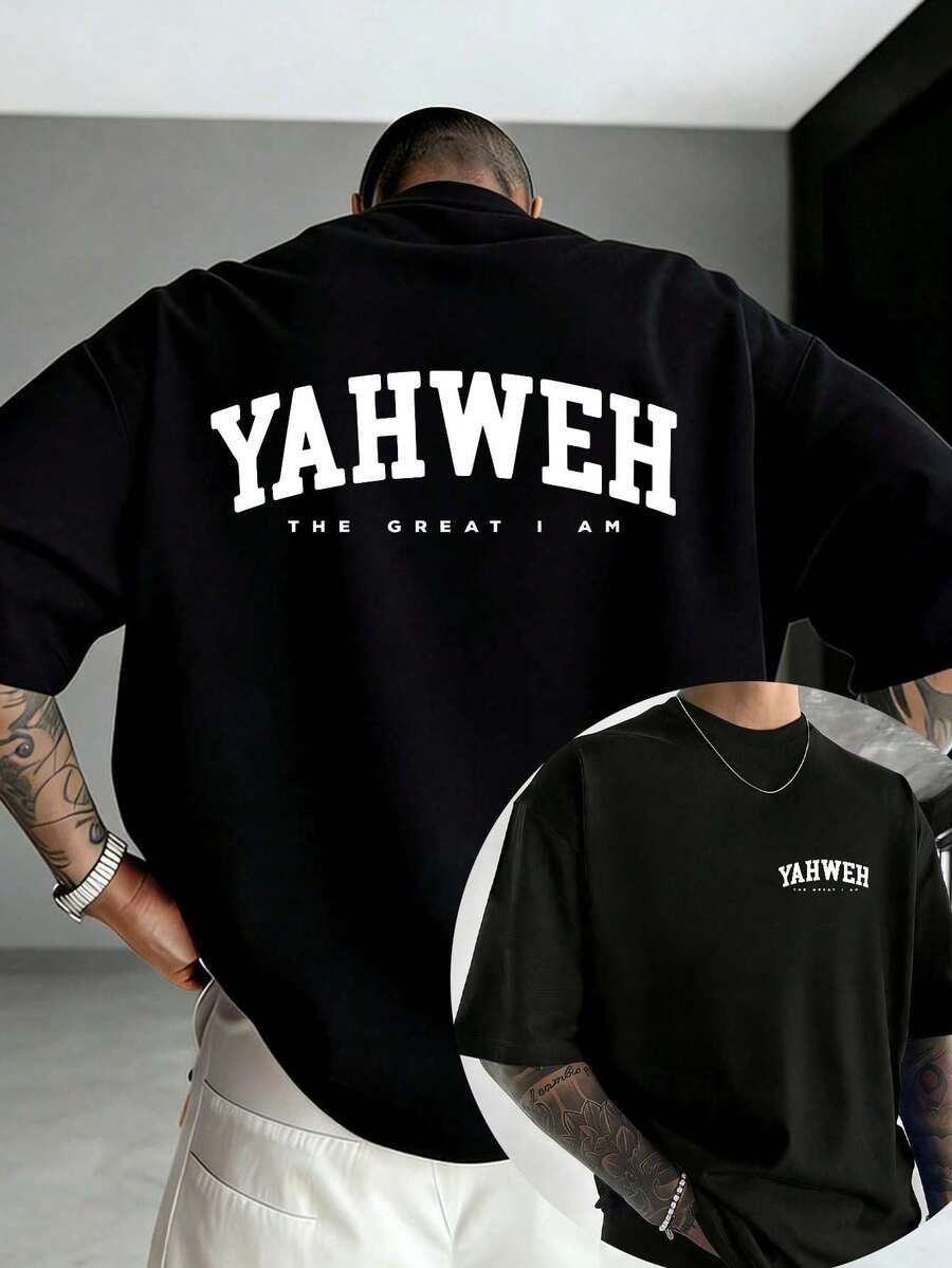 Men T-Shirts - 黑色 - 查看 1