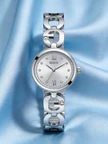 Guess 1件女士石英表，不锈钢材质，镶嵌钻石，优雅时尚，适合日常佩戴 GW0759L1/GW0759L3 - 銀色 - 查看 2