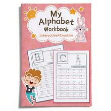 ABC Tracing & Writing Book – Uppercase/Lowercase Letter Practice, Stroke Guides And Repeating Writing Lines, Builds Letter Recognition And Early Literacy Skills - Alphabet Workbook - View 13