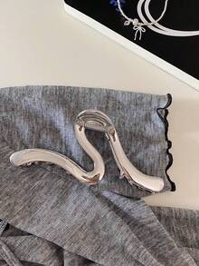 1 chiếc kẹp tóc kim loại cỡ lớn kiểu dáng tối giản, hình rắn đa năng dành cho tóc dày, kẹp tóc hợp kim sắt màu trơn thanh lịch, phù hợp cho mùa xuân, hè, thu, đông, phụ kiện tóc thường ngày dành cho nữ. - Nhiều màu - Xem 13