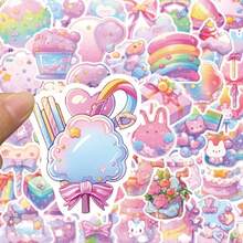 50张卡通糖果贴纸，涂鸦贴纸，适用于DIY剪贴簿、吉他、滑板等，防水贴纸 - 預設 - 查看 7