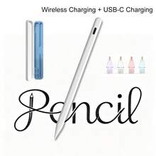 IPad Pencil 2nd Generation With Magnetic & USB Charging, Stylus Pen Compatible With Ipad With Palm Rejection, Compatible With IPad A16/10/9/8/7/6, IPad Mini 7/6/5, IPad Air 5/4/3, IPad Air 11" M3/M2, IPad Air 13" M3/M2, IPad Pro 11" M5/M4/4/3/2/1, IPad Pro 12.9" 6/5/4/3, IPad Pro 13" M5/M4, 90mAh - White - View 2