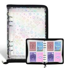 A5 Sticker Collection & Organization Binder Set, Large Capacity PU Leather Transparent Sticker Album With Zipper, Double-Sided Storage, Suitable For Diaries, Scrapbooks, Planners, Etc. - Multicolor - View 11