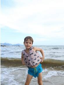 儿童游泳背心，泳衣，学习训练游泳背心，适合海滩和泳池使用 - 彩色 - 查看 10