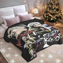 Couverture douce de dessin animé, couverture confortable multifonctionnelle et douillette pour la maison, le canapé, le lit. Idée de cadeau facile à entretenir - Multicolore - Voir 3