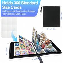 20 Pack 9 Pocket Trading Card Pages 360 Double Sided Sleeves Clear Plastic Photo Pages For 3 Ring Binder Sport Game Business Cards - 1 - View 3