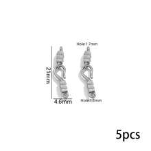 5套不锈钢掌扣钩连接器配件，适用于手链项链等饰品，粗扣OT扣，DIY珠宝制作套装 - 連接器 - 查看 11