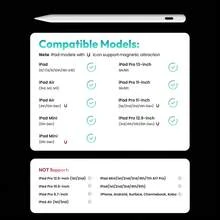 IPad Pencil 2nd Generation With Magnetic & USB Charging, Stylus Pen Compatible With Ipad With Palm Rejection, Compatible With IPad A16/10/9/8/7/6, IPad Mini 7/6/5, IPad Air 5/4/3, IPad Air 11" M3/M2, IPad Air 13" M3/M2, IPad Pro 11" M5/M4/4/3/2/1, IPad Pro 12.9" 6/5/4/3, IPad Pro 13" M5/M4, 90mAh - White - View 11