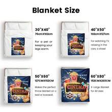 Soft Cartoon Blanket Multifunctional Comfortable Throw Cozy Plush Fleece Versatile Bedding Sofa Decor Warm Gift - 彩色 - 查看 10