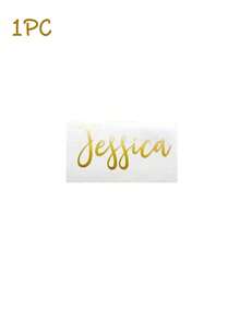 定制姓名贴纸 | 防水乙烯基贴纸，创意手写艺术字体，适合作为伴娘礼物、生日派对装饰 | 适用于车身、引擎盖、车窗、店面、摩托车、头盔等 - 可定制团队名称、活动装饰、派对礼品、时尚字体、手写设计、不干胶标签、耐用贴纸、装饰贴纸、个性化标签，适用于派对组织者、婚礼策划师 - 彩色 - 查看 12