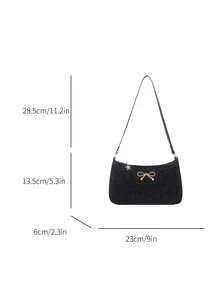 Mini Geometric Pattern Square Bag With Coin Purse, Classic Women's Crossbody Bag With Hanging Purse, Women Bag With Dime Bag - Black - View 12