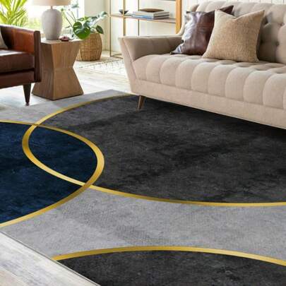 1 st bohemiskt blommönster, lämplig för vardagsrum, sovrum, matsal och kontor - Rektangulärt, lätt stickat balkongmönster med färgglatt mönster