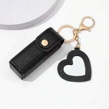 1pc Leather Lipstick Holder With Heart-Shaped Mirror, Women Makeup Keychain.Heart-Shaped Mirror Decor Red Packet, Multi-Color Women Makeup Bag, Heart-Shaped Bag Decor Fashion Keychain Pendant, Wallet, Handbag, Bag Accessories, Cosmetic Bag, Cosmetic Bag, Cosmetic Bag, Cosmetic Bag, Cosmetic Storage Bag, Travel, Cosmetic Pouch, Bag, Vanity, Cosmetic Pouch, Travel Essentials, Cosmetic Bag, Travel Essentials, Vanity Accessories, Small Cosmetic Bag, Cosmetic Pouch - Nhiều màu - Xem 10