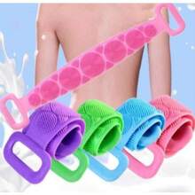 Silicone Massage Sponge Kit, Bath Brush, Full Body Wash, Exfoliating Loofah - Multicolor - View 6