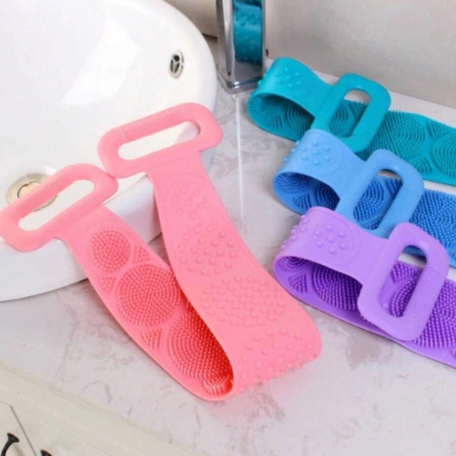 Silicone Massage Sponge Kit, Bath Brush, Full Body Wash, Exfoliating Loofah - Multicolor - View 1