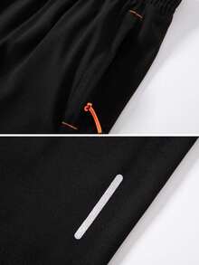 3pcs Men's Sports Shorts, Quick-Dry Breathable Drawstring Elastic Waist Shorts For Running, Gym, Beach, Basketball - Lake Blue - View 7