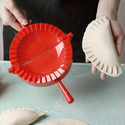 1pc Multi-Function Plastic Manual Dumpling Mold - Dumpling Press And Pie Mold, Homemade Dumpling/Chive Pie/Pastry Shaping Tool, Essential Kitchen Gadget, Easy To Use And Non-Stick