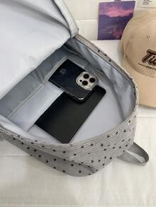 Ba lô nữ sinh họa tiết chấm bi hình ngôi sao phiên bản Hàn Quốc, ba lô nhỏ xinh dành cho nữ sinh đại học. - Nhiều màu - Xem 11