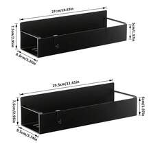 Giá đựng gia vị từ tính 4 món - Dung tích lớn, gắn tường, không cần khoan, lưu trữ đồ dùng nhà bếp - Chất liệu nhựa bền, có thể đựng đồ uống và các vật dụng khác, phù hợp với tủ bếp, thành tủ lạnh - Màu đen - Nhiều màu - Xem 10