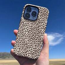 Fashionable Leopard Print, Dual-Layer Protective Phone Case For  16 Pro Max, 15 Pro, 13, 11, 12, XS, 8 Plus, 7 Glossy 2-In-1-For-Your-New- - Black - View 3