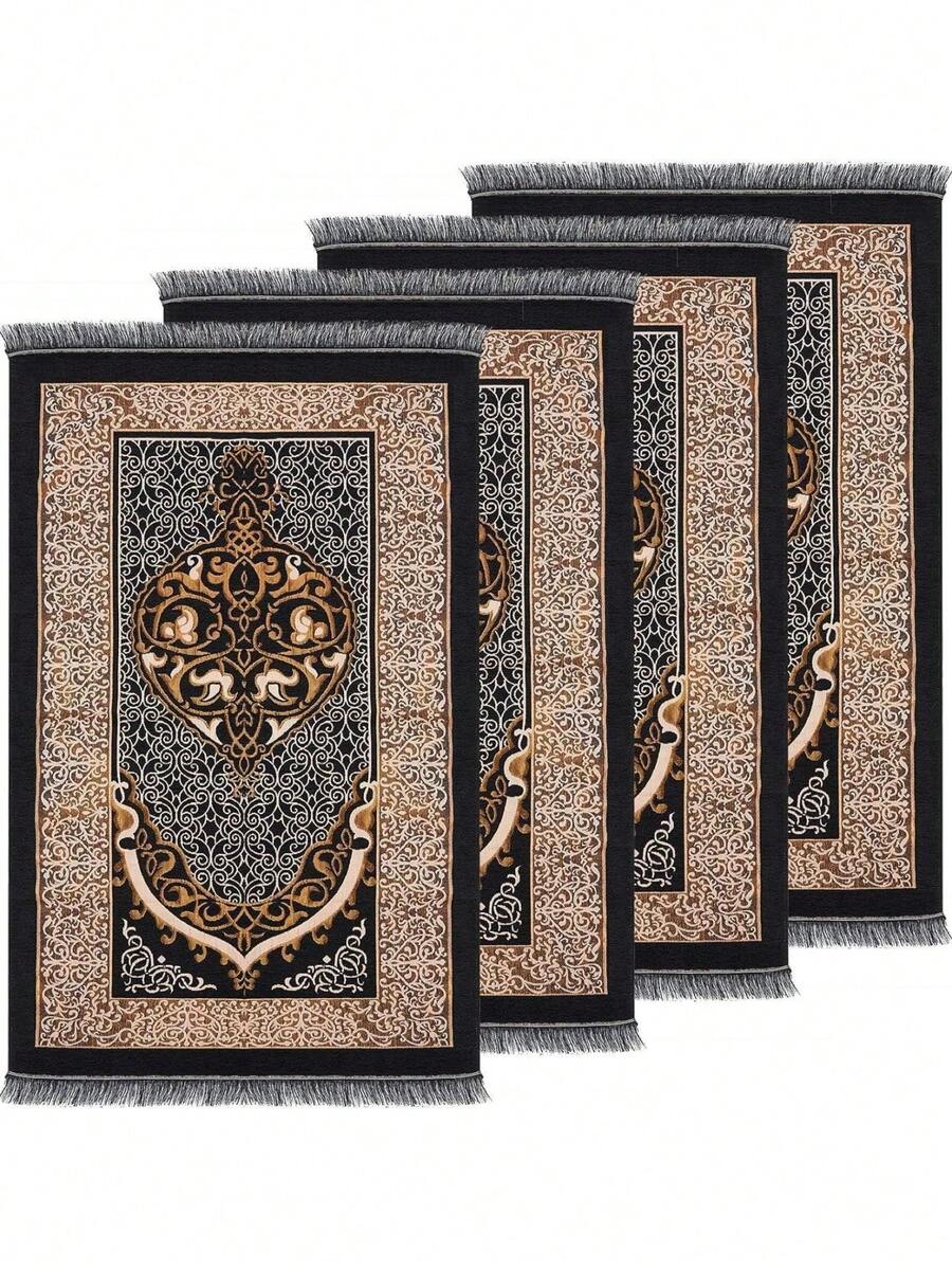 1 pieza Alfombra de oración plegable, Alfombra de oración plegable portátil - Cómoda y lavable, Diseño de unicolor, Ideal para lugares religiosos y adoración en el hogar - Multicolor - Ver 1