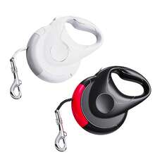 可伸缩狗绳，自动宠物牵引绳，遛狗专用，防勒颈免手持狗绳 - 彩色 - 查看 3