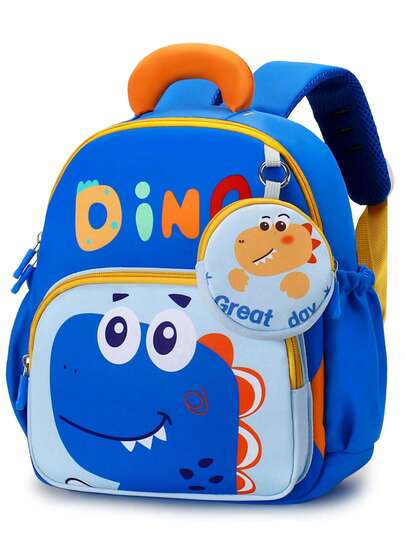Nueva mochila con diseño de dinosaurio, unisex, ligera y cómoda, adecuada para viajes casuales y la escuela