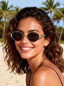 زوج/زوجان من النظارات الشمسية الشخصية ذات الطراز البوهيمي والعتيق للنساء، مناسبة لحفلات الرقص والشاطئ والنوادي والأماكن الخارجية - ملون - مشاهدة 13