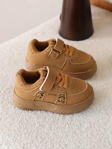 1双儿童/幼儿软底鞋，男童/女童运动跑步鞋 - 棕色 - 查看 6