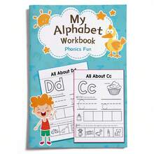 ABC Tracing & Writing Book – Uppercase/Lowercase Letter Practice, Stroke Guides And Repeating Writing Lines, Builds Letter Recognition And Early Literacy Skills - Alphabet Workbook - View 12