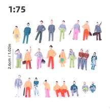 POKOJA LAND 10 件/套微型童话花园人物，1：30-75 比例，彩色天使和反派角色，彩绘塑料娃娃屋配件，用于 DIY 景观美化和植物装饰（300 种不同款式） - 彩色 - 查看 11