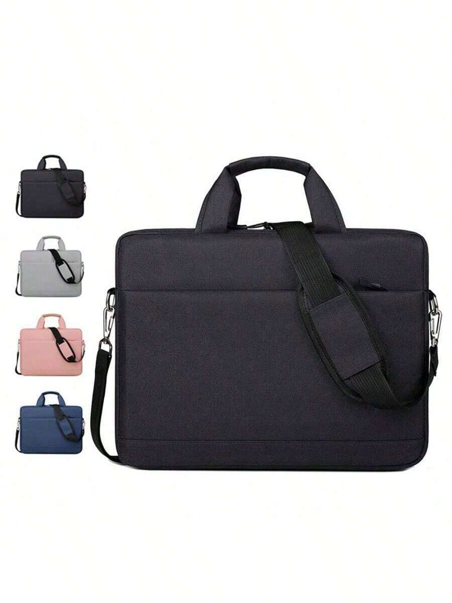 14-17.3 Inch Waterproof Laptop Briefcase, Compatible With Macbook Pro 15/16, Air 15 M2, 14-17.3 Inch HP And Asus Laptops, Ultra-Slim Messenger Bag/Shoulder Bag, Black - Multicolor - View 1
