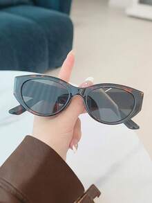 1pc Retro European & American High-End Cat Eye Frame Fashion Glasses For Men, Suitable For Street Photography, Fashion Outfits, Driving, Etc. - Multicolor - View 11