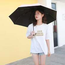1pc Windproof Rainproof Umbrella - Water-Resistant Spring Polyester Fabric, Basic Minimalist Style, Durable Steel Frame, Plastic Handle, Automatic Sun Protection Personalized Umbrella - Multicolor - View 4