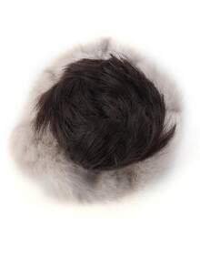 Low Bun Synthetic Wig With Hair Clip, Plush Hair Tie, Updo, And Volume Wig At The Back Of The Head. - Multicolor - View 10