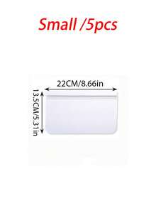 5pcs/10pcs/20pcs EVA Food Preservation Bags, Refrigerator Food Storage Bags, Fruit & Vegetable Airtight Seal Bags, Reusable, Candy Bags, Kitchen Supplies, Spice Bags, Lunch Bags