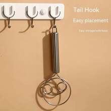 Stainless Steel Flour And Noodle Mixer, Mixing Rod, Manual Double Coil Dough Tool, Dough Mixer, Mixing Rod - Multicolor - View 4