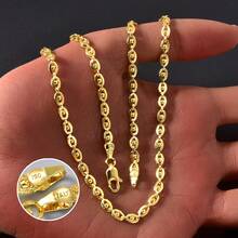 1pc Personalized 18k Gold-Plated Eye Tennis Necklace With Niche Design Women Daily Party Street Wear - Gold - View 1