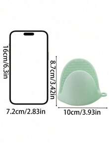 2pcs/4pcs Silicone Heat Resistant Gloves, Microwave Oven Gloves, Oven Mitts, Mini Cooking, Baking And Grilling Gloves, Essential Kitchen Accessories - Grey - View 11