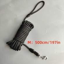 Dây dắt chó huấn luyện chịu lực 360°, dài 3m/5m/10m/15m, chất liệu PP, khóa kim loại, tay cầm tiện dụng, dây đeo có thể điều chỉnh, phù hợp cho chó nặng đến 130lbs (khoảng 59kg), tuyệt vời cho đi dạo ngoài trời, huấn luyện, cắm trại, vượt chướng ngại vật. - màu đen - Xem 12