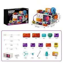 Dollox Science Kits For Level 4 Electrical Circuit Blocks With 380+ Projects Educational Electronics Toy For Boys And Girls Perfect Christmas And Birthday GiftFull Of Fun - As Pic - View 3