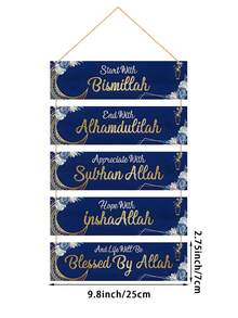 Trang trí Eid Mubarak 2026 sang trọng | Bộ 5 đèn lồng trăng lưỡi liềm + Trang trí tường hoa tím trắng | Trang trí không khí lễ hội phòng khách, phòng ngủ | Eid Al-Fitr, Eid Al-Adha, sum họp gia đình / Trang trí nhà cửa - Nhiều màu - Xem 12