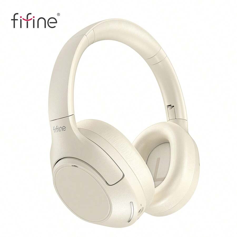 无线蓝牙耳机，包耳式降噪耳机，柔软耳罩，音乐、通话续航时间长达 65 小时，运动旅行耳机，兼容 /安卓/平板电脑 - FIFINE X3 黑色