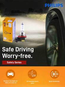 PHILIPS 1 Pair High Brightness Halogen Lamps, Made Of UV-Resistant Quartz Glass, High Pressure & Heat Resistant, Bright Lighting Without Glare, Plug And Play - A - View 2