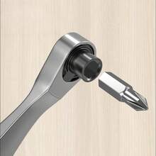 Mini Ratchet Screwdriver Set - 2-Way Reversible Quick Switch With 10 Bits, Ideal For Tight Space Repair & Home DIY Fix - Multicolor - View 7