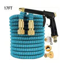 1. 可伸缩轻便花园水管，带喷嘴 - 耐用、柔韧、可伸缩，多种长度可选，易于存放 - 是家庭园艺和草坪维护的理想之选