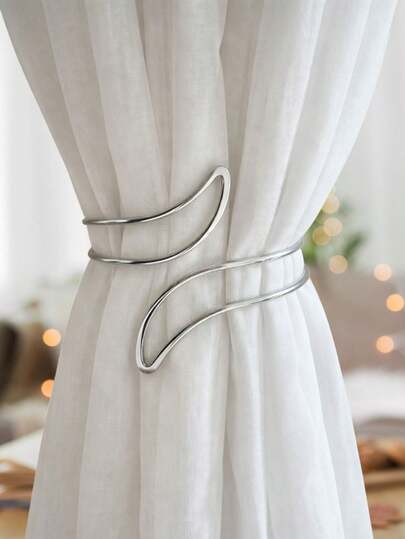 Kit 02 Prendedores de Cortina Acabamento Refinado Premium