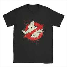 Camiseta clásica con estampado de la película Ghostbusters, camiseta de manga corta suelta, camiseta Harajuku para mujeres, ropa vintage Y2K - Negro - Ver 1