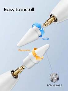 适用于 Apple Pencil 第一代/第二代/Pro 的替换笔尖 - 高灵敏度和精准控制 - 彩色 - 查看 4