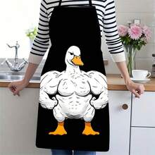 1PC Funny Animal And Cute Pet Pattern Printed Apron For Household Kitchen Cooking, Baking, And Barbecue, Suitable For Both Men And Women, Unique And Cool Cooking Accessory, Perfect For Cooking, Baking, And Backyard BBQ - Multicolor - View 18